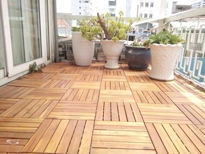 Carrelage de sol extérieur pour balcon GFW-04, texture bois, carrelage en bois massif pour décoration, en provenance du Vietnam. - Product Image 5
