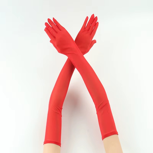 Guantes de Protección Solar de Malla de Poliéster 100% Elásticos y Delgados de 55 cm de Largo hasta la Muñeca para Novia, a la Moda, Marca Personalizada - Product Image 5