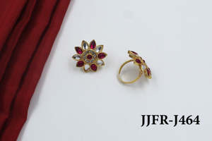 Durable Alloy Fashion <b>Finger</b> <b>Ring</b> for Women Adjustable Designer Jewelry Bridal Wedding Party Casual Ethnic Traditional - Product Image 5