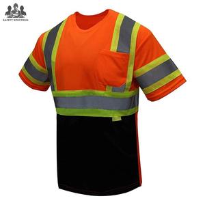 Camisetas de Trabajo de Alta Visibilidad para Hombre, Transpirables e Impermeables |   Ropa de Trabajo Resistente |   OEM al por Mayor - Product Image 4