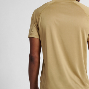 เสื้อยืดกีฬาโพลีเอสเตอร์ว่างเปล่าเสื้อออกกำลังกายแขนสั้นสำหรับผู้ชายดีไซน์แบบลำลอง - Product Image 6