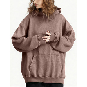 Wholesale 500gsm Unisex 100% Cotton <b>Hoodies</b> <b>Men</b> Pullover High Quality Blank <b>Oversized</b> <b>Fleece</b> Custom Puff Printing <b>Men's</b> <b>Hoodies</b> - Product Image 4
