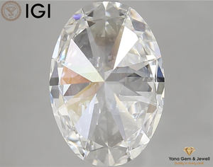 Brilla cada momento 4,51 CT. Lab Grown CVD Diamond Oval Cut 13,82 MM E VVS2 IGI Certificado para joyería clásica - Product Image 5