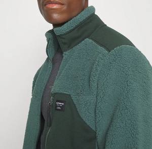 Nuevo diseño personalizado Sherpa Polar Fleece Winter Stand Collar Varsity Jacket para mujeres y hombres - Product Image 4