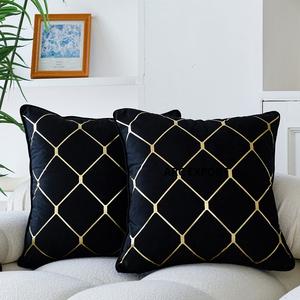 Cojín de Terciopelo de Lujo con Color Dorado, Almohada para Cama, Cojín Decorativo de la Mejor Calidad, Suministros Textiles para el Hogar de la India - Product Image 2