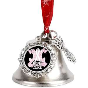 Décor festif NOUVEAU Xmas Pendant Double Charms Bell Ornements Sublimation Ornements de Noël de l'exportateur indien - Product Image 6