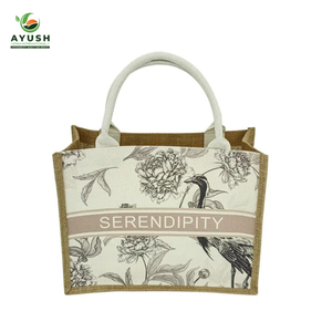 Jute Shoulder Handle <b>Bags</b> with Supersized Capacity Dual-Tier for Food Tools Shopping Picnic <b>Beach</b> & Traveling - Product Image 4