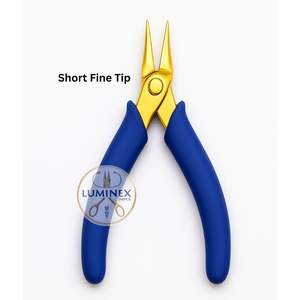 Pince à bec effilé rose en acier inoxydable pour la fabrication de bijoux et le dessin de fils d'argent et d'or - Product Image 3