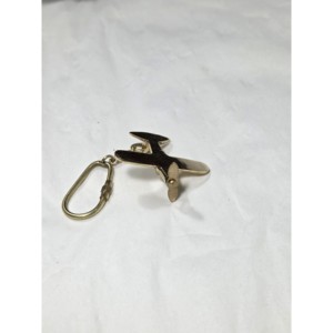 Porte-clés Avion Vintage en Laiton Antique 25mm, Alliage Métal et Bois, Breloque Voyage Aventure, Porte-clés Métalliques Tendance - Product Image 4