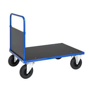 Industrial and Shopping <b>Platform</b> <b>Trolley</b> with Four- and Three-Wheel Options Enclosed Frame OEM Support for Warehouse Storage - Product Image 1