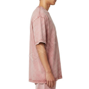 Camisetas de Hombre con Lavado Ácido a Precio Razonable, Diseño de Color Sólido, Personaliza tu Propio Logotipo, Camisetas de Hombre Cómodas con Lavado Ácido - Product Image 4
