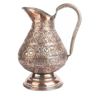 Carafe à eau en cuivre pur au design moderne et luxueux, décoration de table de cuisine, maison, hôtel, restaurants, compatible lave-vaisselle et micro-ondes, vente en gros - Product Image 3