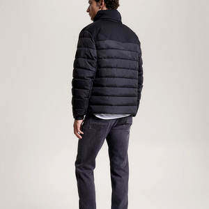 Top Fashion Branding Strap Puños ajustables Sellado térmico Acolchado Negro Hombres Chaqueta acolchada - Product Image 4