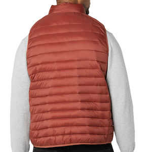 Veste sans manches en toile matelassée décontractée de haute qualité en gros, veste de sport d'hiver pour hommes, en stock - Product Image 5