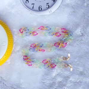 Bracelet de lunettes de fruits de dessin animé en polyester à la mode et polyvalent multicolore polyvalent chaîne de lunettes mate givrée 70cm - Product Image 3