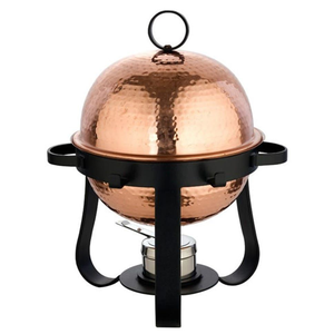 Plato de frotamiento OEM 2025 Juego de buffet de acero inoxidable Vidrio Dorado Cobre Redondo Plato de lujo Hotel Boda Restaurante Suministros de catering - Product Image 6