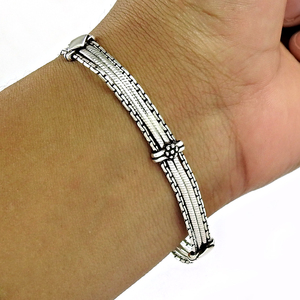 925 Sterling Silver Handmade Amazing <b>Bracelet</b> for <b>Boys</b> and Girls Handmade Jewelry Bulk Wholesale Silver <b>Bracelets</b> for Christmas - Product Image 2
