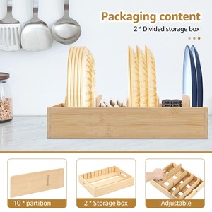 กล่องไม้ไผ่ทำมือแบ่งช่องสำหรับตกแต่งโต๊ะในบ้านธรรมชาติเป็นมิตรกับสิ่งแวดล้อมขายส่งจากเวียดนาม - Product Image 4