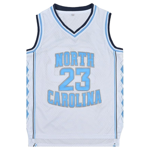 Chemise de basket-ball unisexe classique maillot brodé pour hommes pour les fans taille plus respirant imprimé Design #23 maillot de basket-ball - Product Image 6