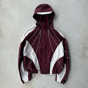 เสื้อแจ็กเก็ตมีซิปของผู้ชายเสื้อกันลมผ้าไนลอนขนาดใหญ่โอเวอร์ไซส์แบบมีฮู้ดสำหรับฤดูหนาว - Product Image 2