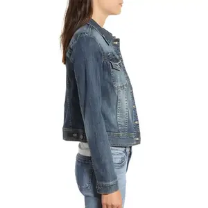 Chaquetas Vaqueras Sostenibles para Hombre, Chaquetas Vaqueras de Manga Larga para Mujer, Transpirables, Casuales, Ajustadas - Product Image 3