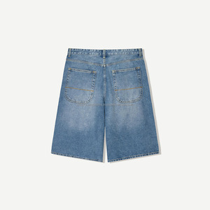 Bermuda en denim coupe ample personnalisé pour hommes, vêtements d'été décontractés, confortables, à la mode, design intemporel, léger, tout usage - Product Image 3