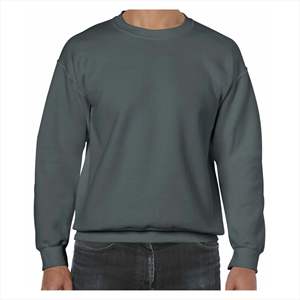 Sudadera Unisex de Invierno, Cuello Redondo, Color Sólido, Hombros Caídos, Estilo Holgado, Informal, Personalizada, de Algodón y Felpa con Bolsillo - Product Image 2