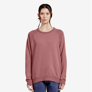 เสื้อสเวตเชิ้ตแขนแร็กแลนสีเทาเฮเธอร์ ผ้าเฟรนช์เทอร์รี่ คุณภาพสูง ทรงพอดีตัว สำหรับผู้หญิง - Product Image 5