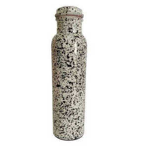 Drinkware Customized 1000ml Pure Copper Double Wall Water Bottle Shiny Polished Hammer Design Eco-Friendly Portable for Gym - Product Image 2