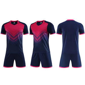 Conjunto de uniforme de fútbol Venta caliente Transpirable de alta calidad 100% Poliéster Ropa de fútbol personalizable - Product Image 1