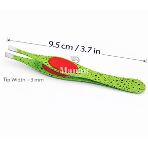 MANAN INSTRUMENTS Pinzas Profesionales Ergonómicas para Cejas de Acero Inoxidable con Punta Inclinada, Herramienta de Precisión para Depilación de Cejas - Product Image 5