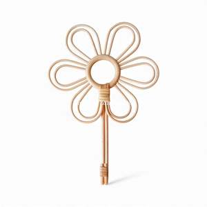 Crochet mural en rotin naturel adorable, décoration tissée à la main pour la chambre de bébé, rangement et décoration fonctionnels et mignons - Product Image 2