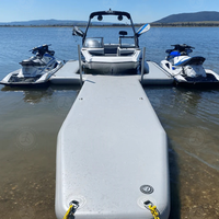 Haute qualité gonflable en forme de Y Jet Ski bateau quai ponton bateau Yacht ponton de stationnement avec sac de rangement