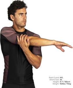 Conception personnalisée à manches courtes Rash Guard MMA BJJ Wrestling Grappling Jiu Jitsu pour usage professionnel - Product Image 3