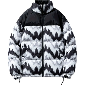 Men's High Quality Stand Collar Puffer <b>Jacket</b> for Winter Stylish and <b>Warm</b> <b>Waterproof</b> Breathable for Outdoor Fall Adventures - Product Image 1