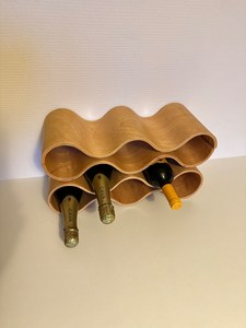 Porte-bouteille de vin en bois de qualité supérieure pour cuisine décoration de la maison table à manger champagne vin présentoir support bar - Product Image 5