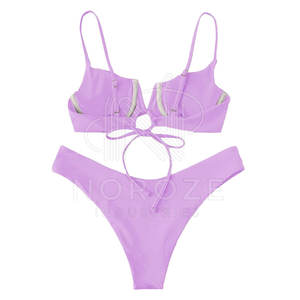 Nueva marca privada personalizada Logo Fitness traje de baño al por mayor ropa de playa de dos piezas sublimación Bikini conjuntos para las mujeres - Product Image 2