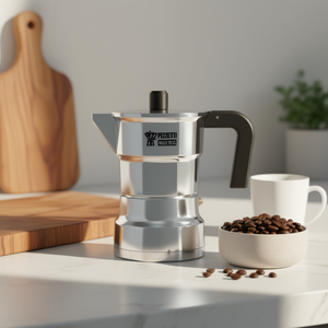 Cafetera SOLIDEXPRESS de aluminio para 3 tazas, compatible con inducción, cromo pulido, 1655NEW - Product Image 3