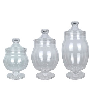 Acrylic Food <b>Storage</b> <b>Jars</b> With Lids Airtight Cylinder Design Classic <b>Kitchen</b> Container Set <b>For</b> Party Use - Product Image 3