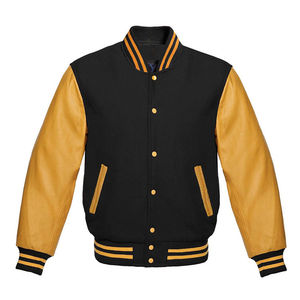 Venta al por mayor de los hombres de tendencia Varsity chaquetas de diseño único de lana de lona de encargo de la mejor calidad CollegeBaseballjacket para los hombres - Product Image 1