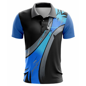 Chemises pour hommes BAWI SPORTS les plus vendues, 100% polyester, tissu sportif, motif uni, tricoté, manches courtes, séchage rapide, léger - Product Image 1