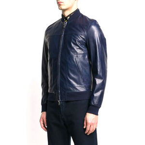 Veste pour homme Veste en cuir PU vintage décontractée pour homme Veste pour homme Cuir véritable de haute qualité avec décoration de poche - Product Image 3