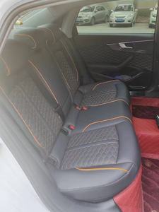 Fundas de asiento de coche de cuero <span class=keywords><strong>Audi</strong></span> de lujo, 5 uds., conjunto completo de accesorios delanteros compatibles con VW Civic Golf Accord K5 K3, interiores de coche - Product Image 3