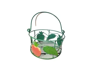 Modern Design Multifunctional Round Store Display Handcrafted Hot Selling Storage Basket For Home Picnic Fruits Containing Usage