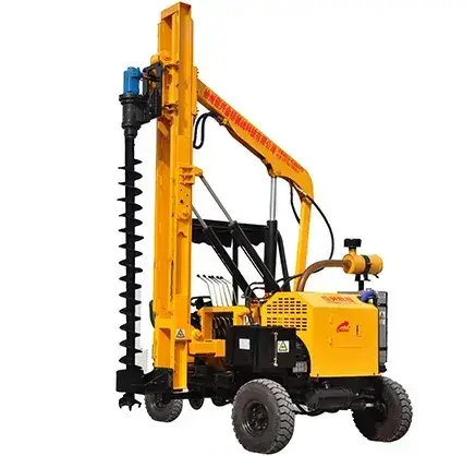 Ramming 300m Novo Produto 2023 Máquinas de Construção Pile Driver Post Machine Guardrail Hidráulica Driver Bore Pile Machine 5 M