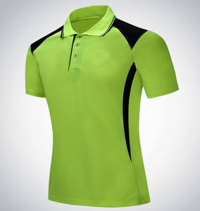 Polo de Manga Corta para Hombre, con Bloques de Color, de Secado Rápido, Estilo Deportivo, Verde Marino - Product Image 3