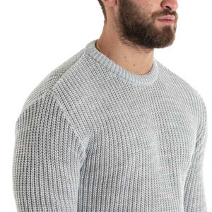 Pull en maille côtelée pour homme OEM, vente en gros, tissu doux, livraison rapide, pull moderne à blocs de couleur pour homme, fournisseur OEM - Product Image 5