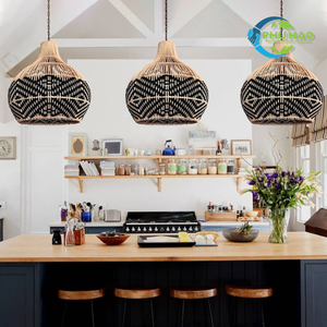 Sumérjase en la tranquilidad natural: auténticas linternas de ratán de bambú hechas a mano en Vietnam, pantallas de lámpara personalizadas - Product Image 5