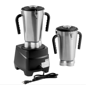 Best Efficient 120V AvaMix Heavy-Duty <b>Commercial</b> <b>Blender</b> for Hotel Use Stainless Steel 5+ Speeds 2 Jars Industrial Blades - Product Image 1
