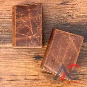 Portefeuille en cuir véritable pour hommes avec porte-cartes Portefeuille court à fermeture éclair Portefeuilles standard décontractés pour hommes - Product Image 1